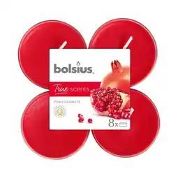 Marskramer Bolsius Maxilichten True Scents granaatappel clearcup aanbieding