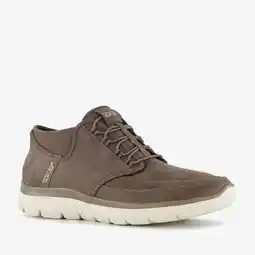 Scapino Skechers Slip-ins: Summits Siegul suède heren sneakers bruin aanbieding