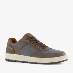 Scapino Blue Box heren sneakers blauw bruin aanbieding