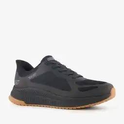 Scapino Skechers Slip-ins: BOBS Sport Squad heren sneakers zwart bruin aanbieding