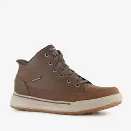 Scapino Skechers Slip-ins: Sterling Rogan leren heren veterboots bruin aanbieding