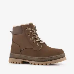 Scapino Blue Box gevoerde jongens veterboots bruin aanbieding
