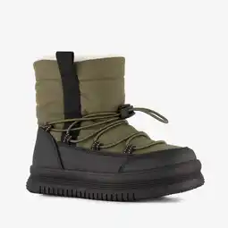 Scapino Blue Box gevoerde jongens boots groen zwart aanbieding