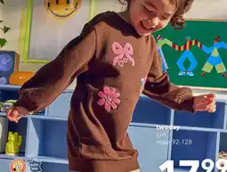 Scapino TwoDay meisjes sweater jurk bruin aanbieding