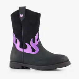 Scapino Stap leren meisjes cowboylaarzen zwart roze aanbieding