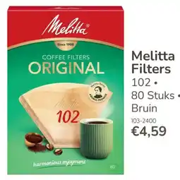 Marskramer Melitta koffiefilters aanbieding