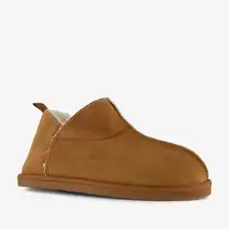 Scapino Thu!s gevoerde heren pantoffels cognac bruin aanbieding