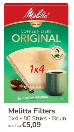 Marskramer Melitta koffiefilters aanbieding