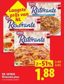 Lidl DR. OETKER Ristorante pizza aanbieding