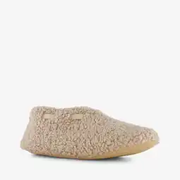 Scapino Thu!s gevoerde dames teddy sloffen beige aanbieding