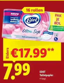 Lidl EDET Toiletpapier aanbieding