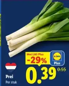 Lidl Prei aanbieding