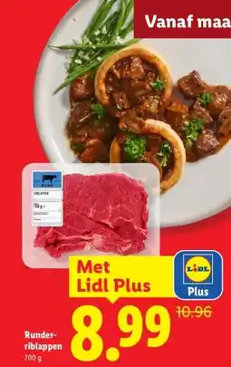 Lidl Runder- riblappen aanbieding