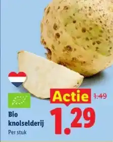 Lidl Bio knolselderij aanbieding