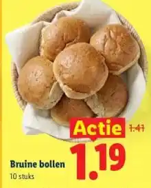 Lidl Bruine bollen aanbieding