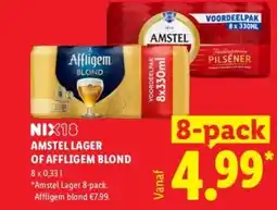 Lidl AMSTEL LAGER OF AFFLIGEM BLOND aanbieding