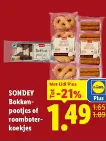 Lidl SONDEY Bokken- pootjes of roomboter- koekjes aanbieding
