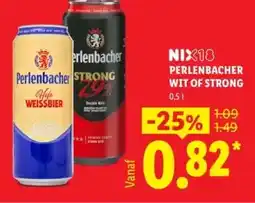 Lidl PERLENBACHER WIT OF STRONG aanbieding