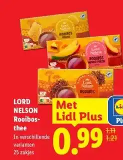 Lidl LORD NELSON Rooibos- thee aanbieding