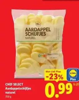 Lidl CHEF SELECT Aardappelschijfjes naturel aanbieding