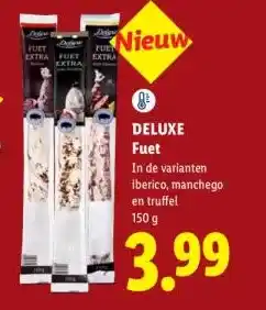 Lidl DELUXE Fuet aanbieding