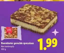 Lidl Roomboter gevulde speculaas aanbieding