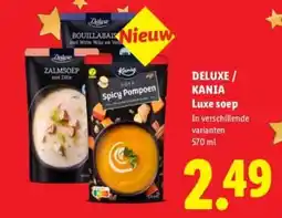 Lidl DELUXE / KANIA Luxe soep aanbieding