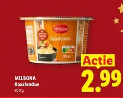 Lidl MILBONA Kaasfondue aanbieding