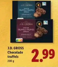 Lidl J.D. GROSS Chocolade truffels aanbieding