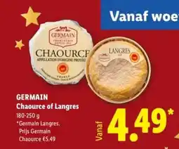 Lidl GERMAIN Chaource of Langres aanbieding