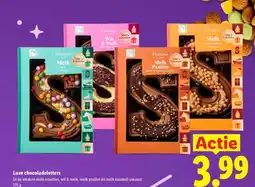 Lidl Luxe chocoladeletters aanbieding