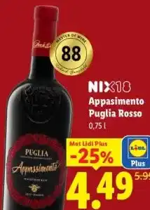 Lidl Appasimento Puglia Rosso aanbieding