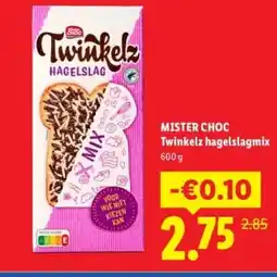 Lidl MISTER CHOC Twinkelz hagelslagmix aanbieding