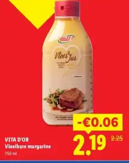 Lidl VITA D'OR Vloeibare margarine aanbieding
