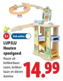 Lidl LUPILU Houten speelgoed aanbieding