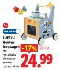 Lidl LUPILU Houten loopwagen aanbieding