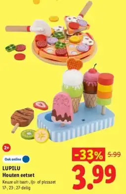 Lidl LUPILU Houten eetset aanbieding
