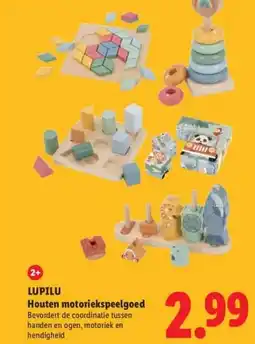 Lidl LUPILU Houten motoriekspeelgoed aanbieding