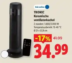 Lidl TRONIC Keramische ventilatorkachel aanbieding