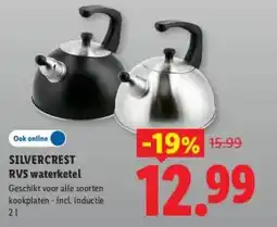 Lidl SILVERCREST RVS waterketel aanbieding