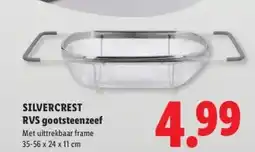 Lidl SILVERCREST RVS gootsteenzeef aanbieding