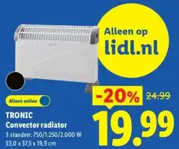 Lidl TRONIC Convector radiator aanbieding