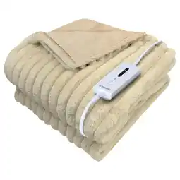 Marskramer Tomado elektrische omslagdeken 180x130 cm creme aanbieding