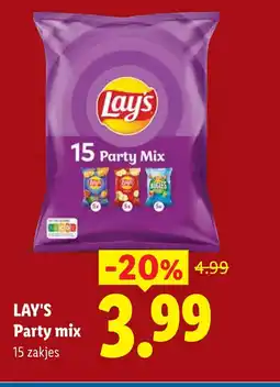 Lidl Lay's party mix aanbieding