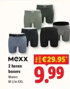 Lidl 2 heren boxers aanbieding