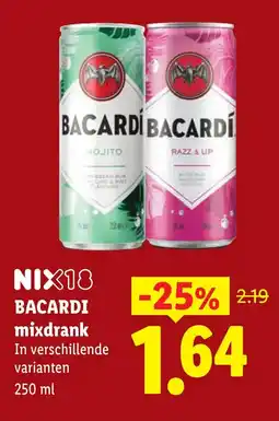 Lidl Bacardi mixdrank aanbieding