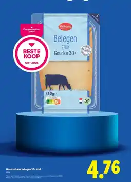 Lidl Goudse kaas belegen 30+ stuk aanbieding