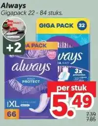 Dekamarkt Always aanbieding