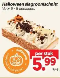 Dekamarkt Halloween slagroomsnitt aanbieding