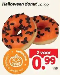 Dekamarkt Halloween donut aanbieding